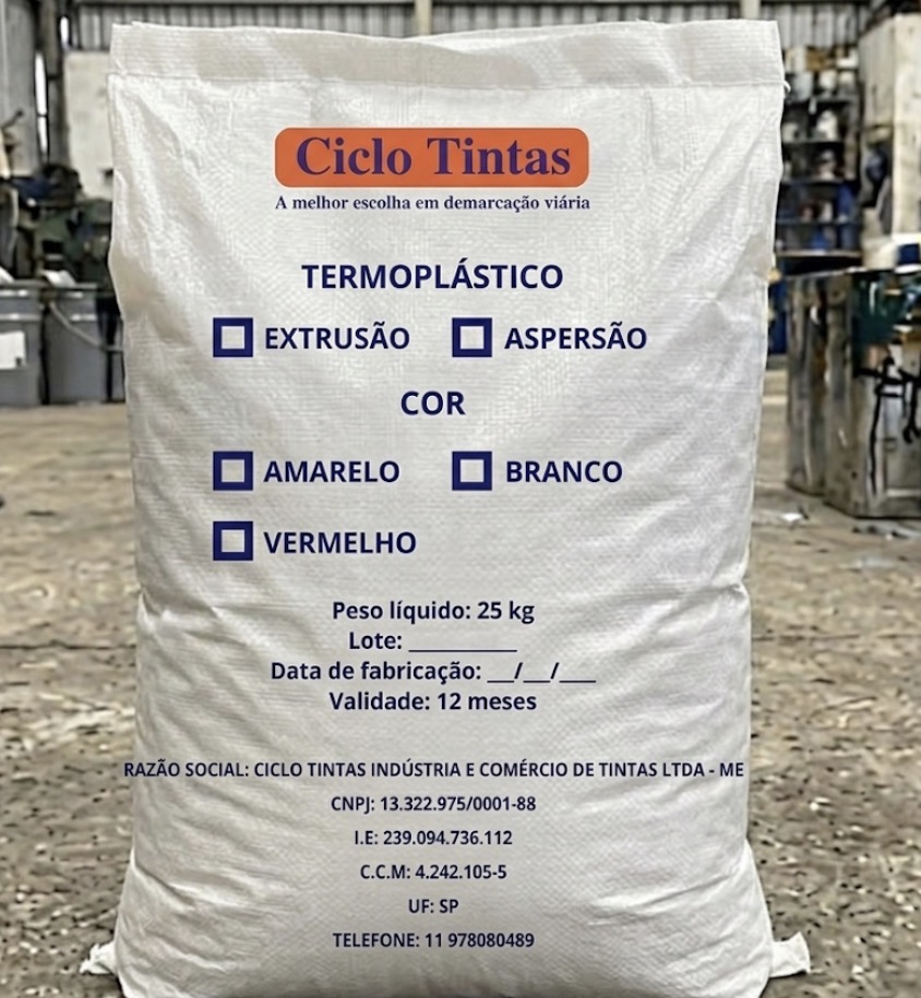 Termoplástico para Sinalização